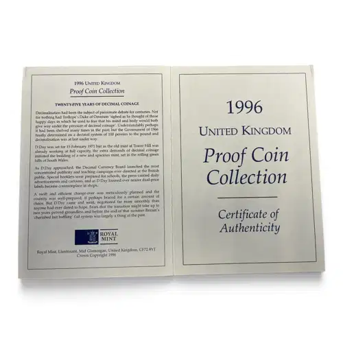 Great Britain 1996 Proof Set